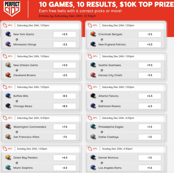 Enter SI Sportsbook’s Free Perfect 10 Contest for a Shot at $10,000!